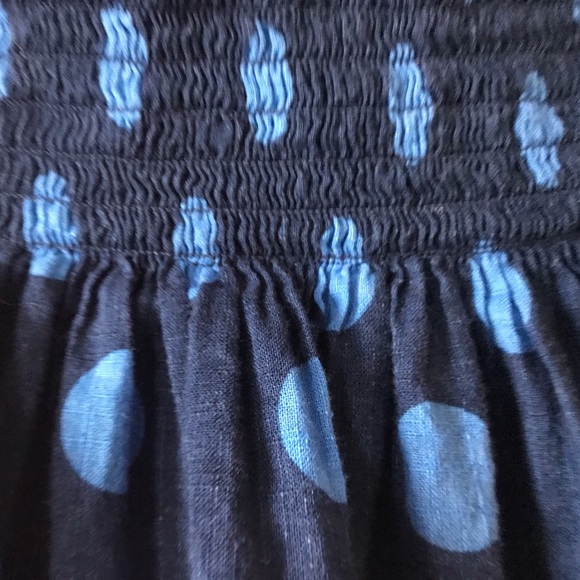 Abercrombie Kids Dark & Light Blue Polka Dot Layered Lined Girls Skirt - Picture 3 of 7